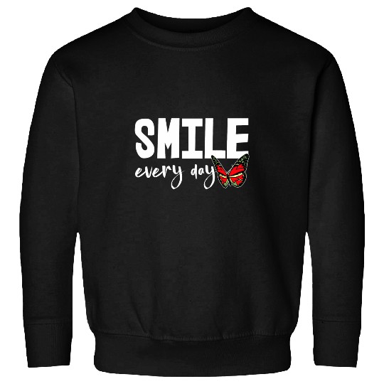 Smile Everyday Tee  s Monarch Butterfly Love Tees Women Sweatshirts