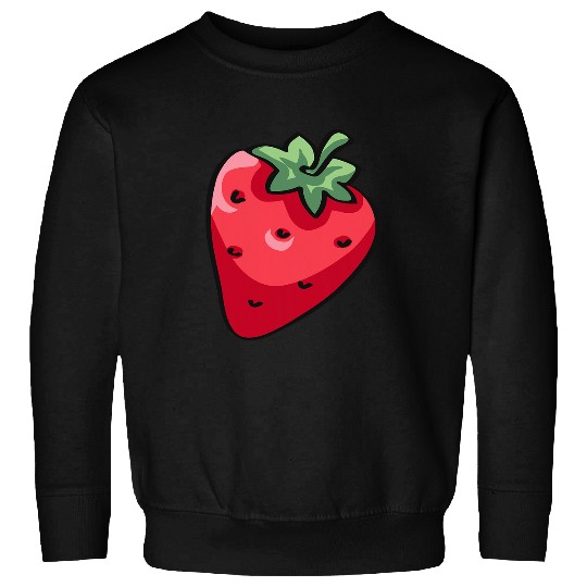 Fun whimsical now pop art strawberry Sweatshirts