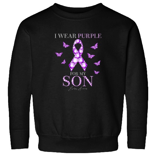 I Wear Purple For My Son Epilepsy Awareness Month 3 Sweatshirts