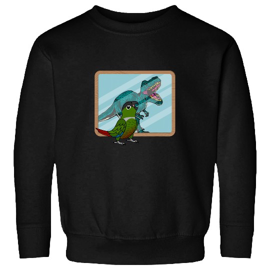 Parrot 2T Rexs Reflection I Green Cheek Conure Sweatshirts