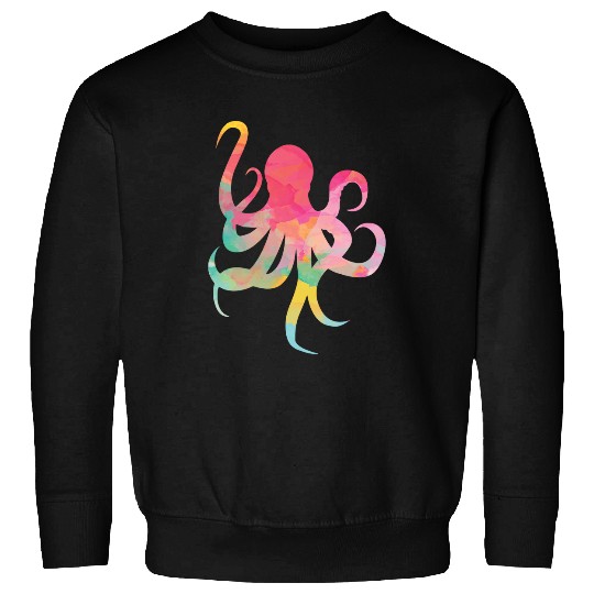 Cute Colorful Octopuss Art Sea Life Sweatshirts