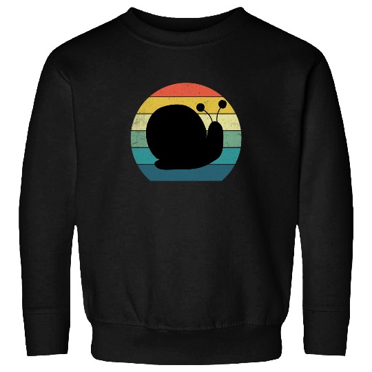 Snail Slow Shell Retro vintages 70s 80s Sweatshirts