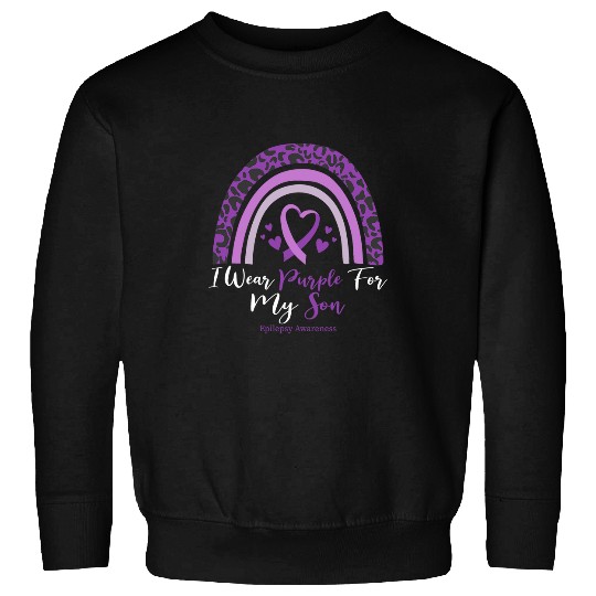 I Wear Purple For My Son Epilepsy Awareness Month 1 Sweatshirts