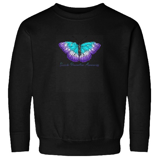 Its Okay To Not Be Okay suicides Prevention Butterfly Sweatshirts