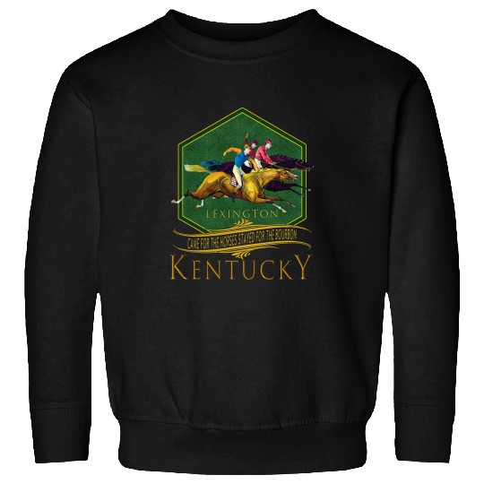 Lexington Kentucky vintages Horse Racing Bourbon Souvenir Sweatshirts