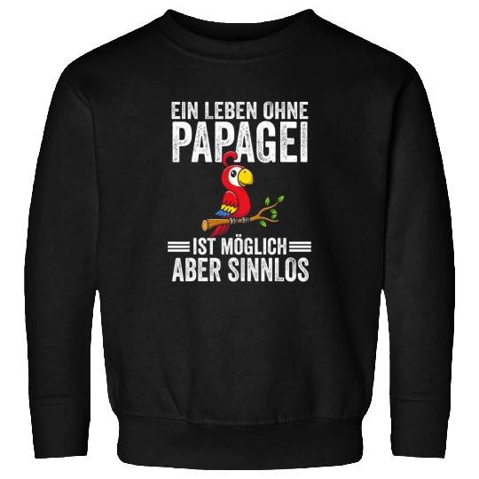 Parrot African Grey Bird Cockatiel Budgie Sweatshirts