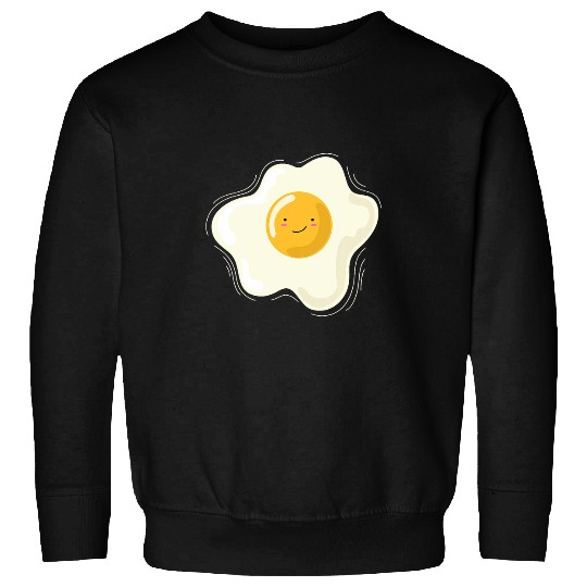 Lacrosse Gift Kitchen and Cooking Fried Egg is Happy Sweatshirts