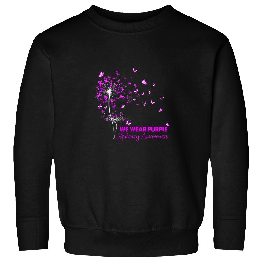 Epilepsy Awareness Faith Hope Love Dandelion Sweatshirts