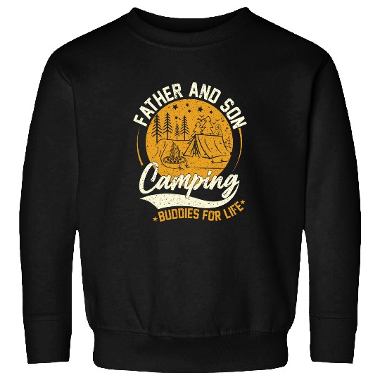 Camping Buddies For Life Father Son Matching Camping Sweatshirts