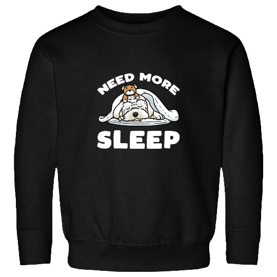 Dog Maltese Need More Sleep Maltese Dog With Stuffed Animal Sleeping Sweatshirts