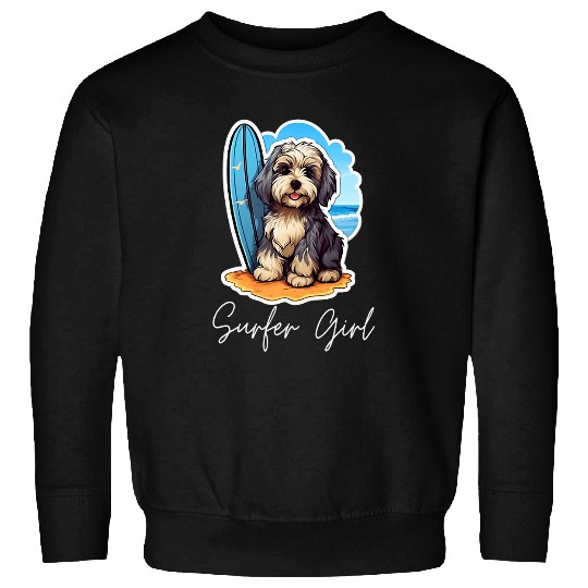 Havanese Surfer Girl Sweatshirts