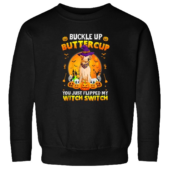 Labrador Lab Dog Buckle Up Buttercup Halloween Costume 319 Sweatshirts