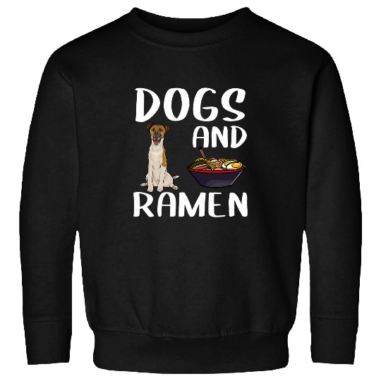 Dogs And Ramen Smooth Fox Terrier Japanese Noodles Sweatshirts