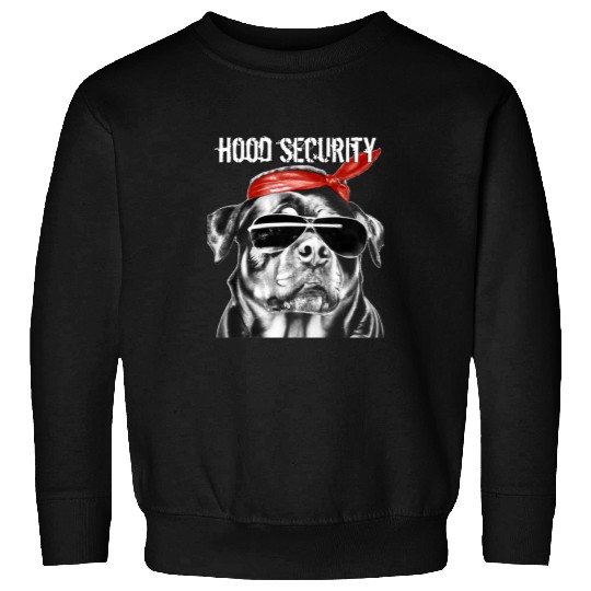 Dog Rottweiler West coast rappers HIP HOP old HOOD SECURITY Rottweiler Sweatshirts