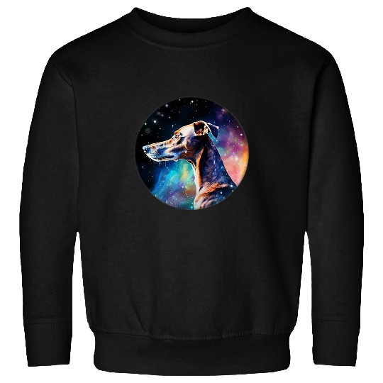Greyhound Italian Greyhound Dog In Space Stars Galaxy Sweatshirts