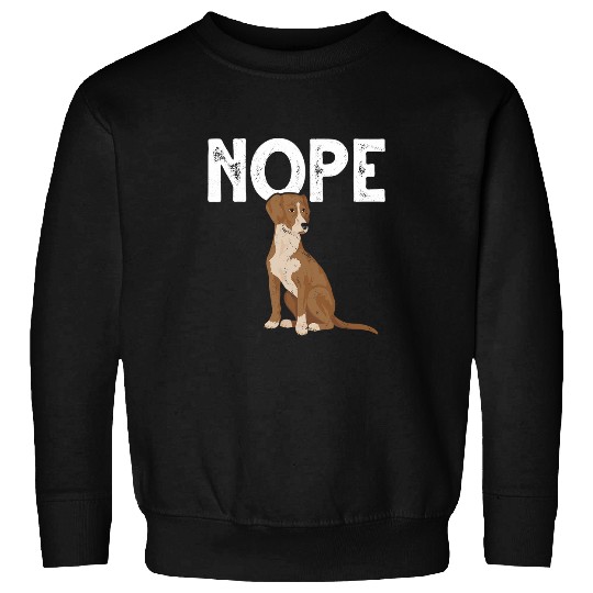 Nope Tired Dog Rhodesian Ridgeback Lazy Sweatshirts