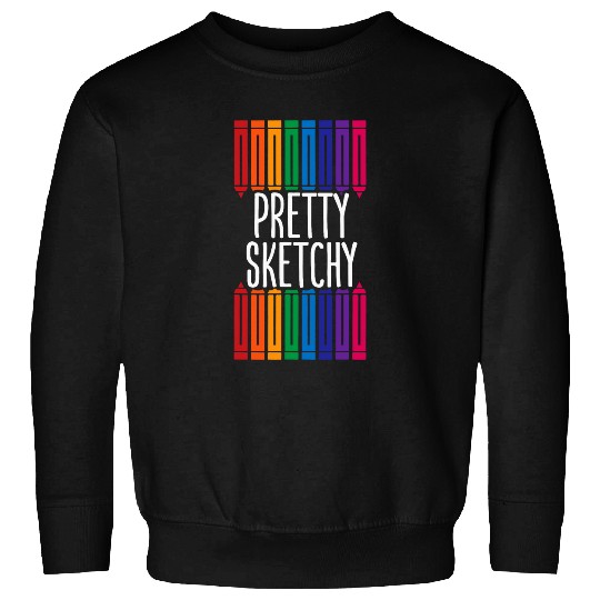 Colored Pencils Art Pretty Sketchy 2Artist Art Teacher 21 Sweatshirts