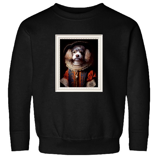 Dog Renaissance I Victorian Dog I Renaissance Poodle Sweatshirts