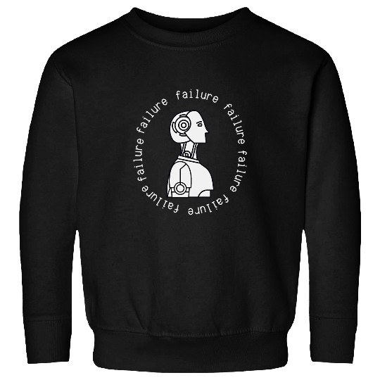 Funny Robot Computer System Failure Art AI and Robot Lovers Sweatshirts