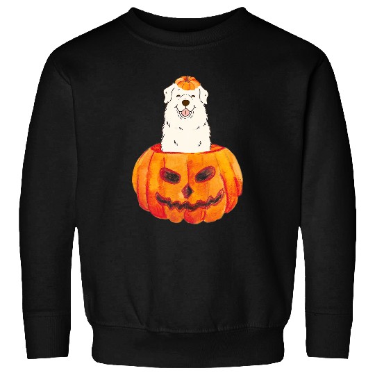 Great Pyrenees Pumpkin PYR Dog Halloween Sweatshirts