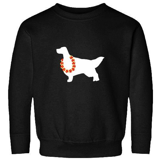 English Setter Aloha Hawaiian Lei Dog Sweatshirts