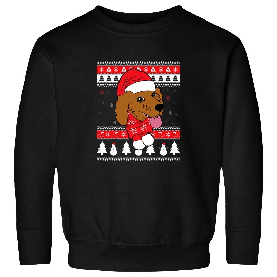 Goldendoodle Funny Dog Ugly Christmas Gift Sweatshirts