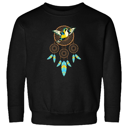 Indigenous Boho Hummingbird Native American Dreamcatcher Sweatshirts