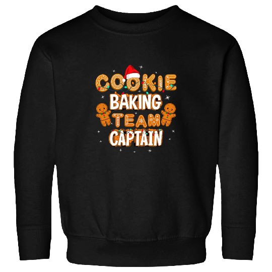 Christmas Cookie Baking Team Captain Gingerbread Sweatshirts