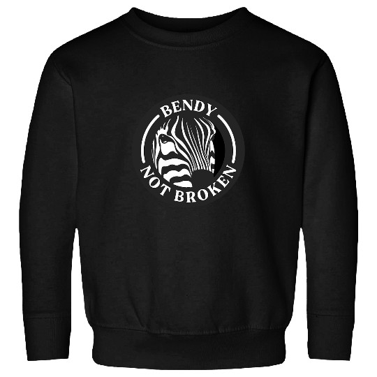 Ehlers Danlos Awareness Bendy Not Broken Zebra Sweatshirts