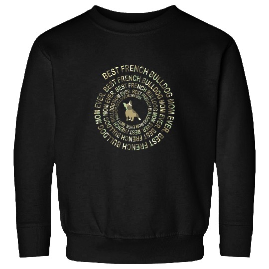 Flag US Camo French Bulldog Dog Mom Ever Spiral Dog Lover Sweatshirts