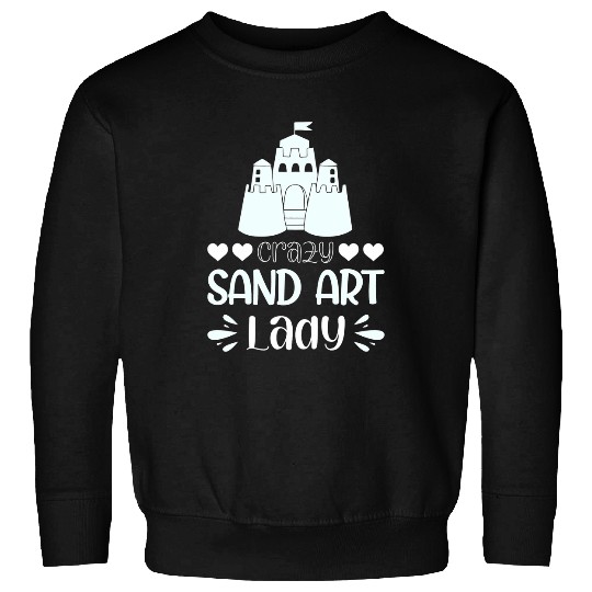 crazys Sand Art Lady 1 Sweatshirts