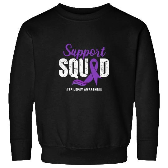 Epilepsy Awareness Support Squad Wear Purple awareness Sweatshirts