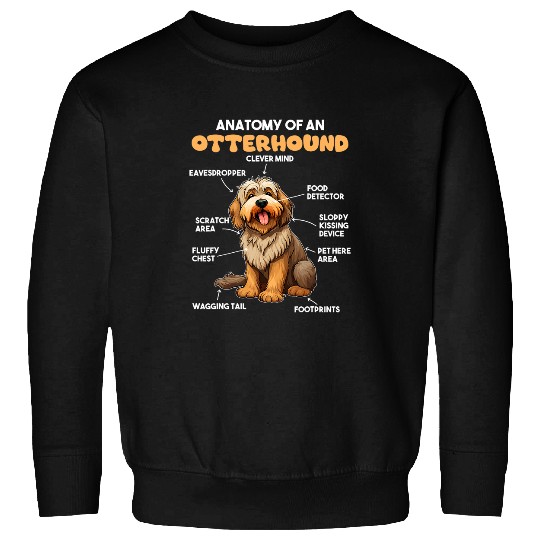 Dog Explanation Anatomy Of An Otterhound Sweatshirts