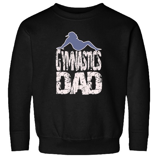 Gymnast Father Fathers Day Cool Gymnastics Dad Sweatshirts