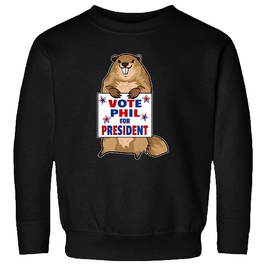 Funny Groundhog Day s Patriotic Graphic Art Design Sweatshirts