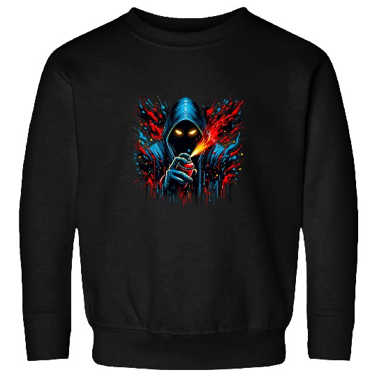 Graffiti Artist With Spray Cans Tagger Street Art Sweatshirts