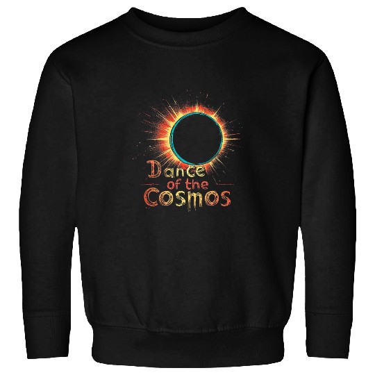 Cosmic Eclipse Ballet Celestial Phenomena Art Sweatshirts