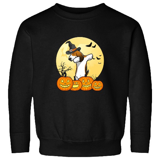 Dabbings Basset Hound Dab Dance Funny Dog Halloween Gift Sweatshirts