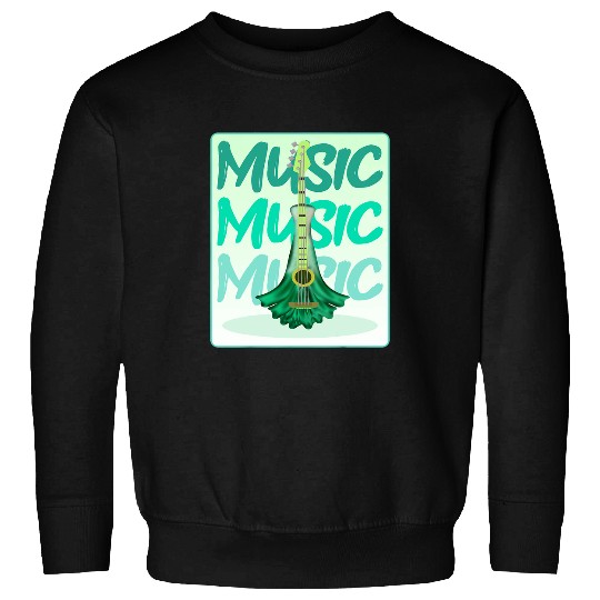 Lacrosse Gift leek vegetable guitar Sweatshirts