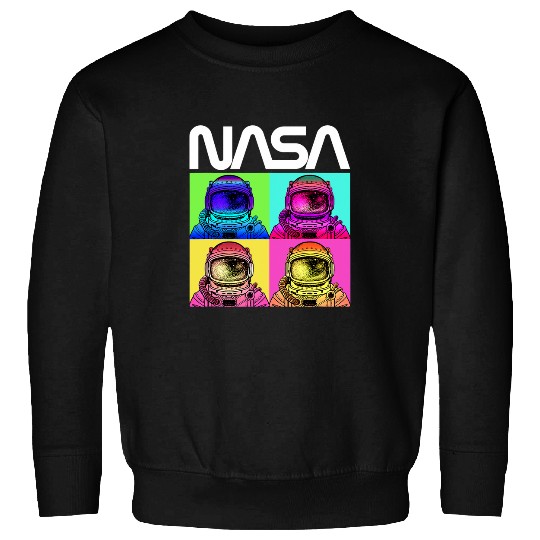 Lacrosse Gift NASA Astronaut Pop Art Worm Logo Sweatshirts