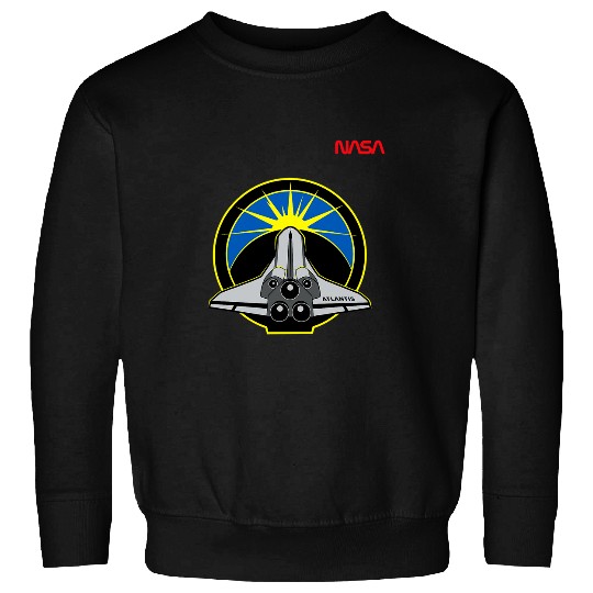 Lacrosse Gift NASA Space Shuttle STS 132 Mission Crew Worm Logo Sweatshirts