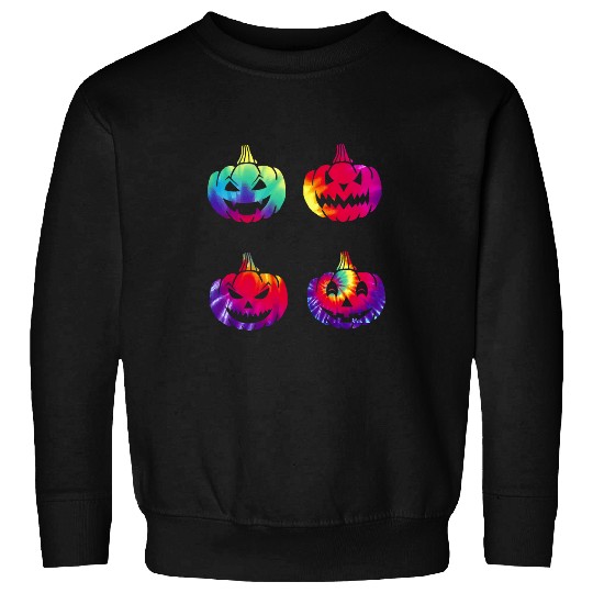 Cute Tie Dye Pumpkin Sweatshirts
