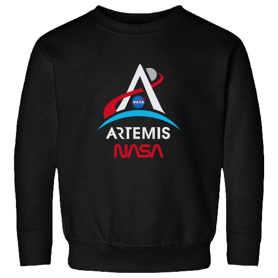 Lacrosse Gift NASA Artemis Mission Worm Logo Sweatshirts