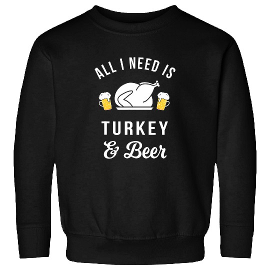 Turkey 2Beer Funny Thanksgiving Drinking Sweatshirts