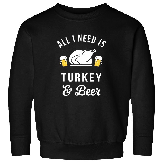 Turkey 2Beer Funny Thanksgiving Drinking Sweatshirts