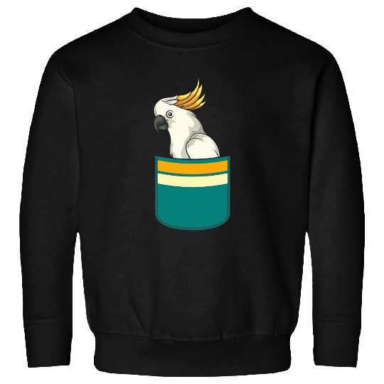 Parrot Lover Bird Watcher Birder Cute Pocket Cockatoo Sweatshirts
