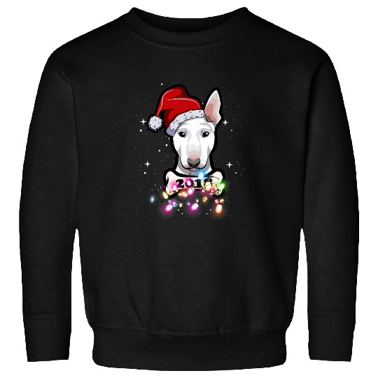 Christmas Lights Bull terrier Sweatshirts