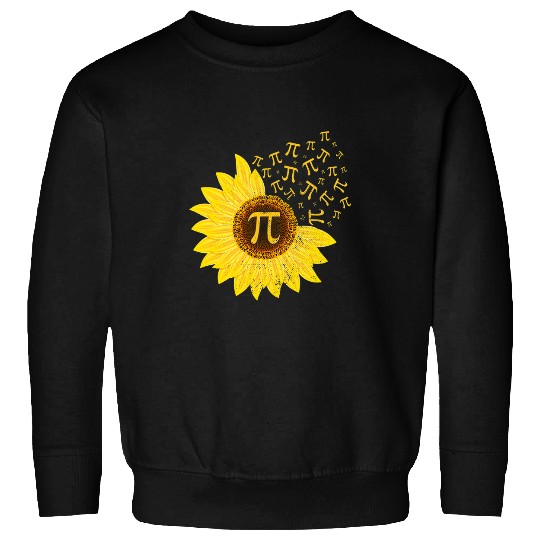Sunflower Pi Day 3 14 March 14th Math Teacher vintages Pi Sweatshirts