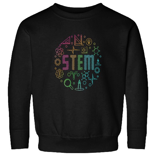 STEM Science Technology Engineering Math Teacher Sweatshirts