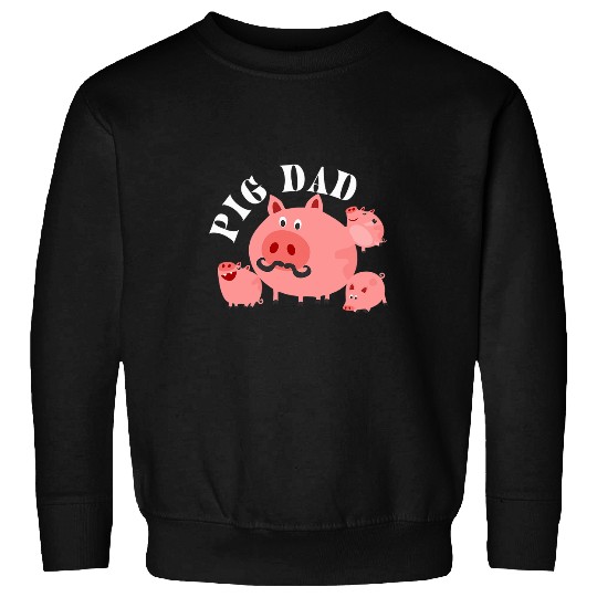 Mens Pig Dad Boys Farm Animal Cute Pig Lover Farmer Farming 23 Sweatshirts
